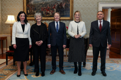 Новогодишен прием за дипломатическия корпус от името на президента на Ирландия Катрин Конъли